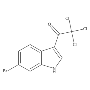 1-(6-Bromo-1H-indol-3-yl)-2,2,2-trichloroethanone结构式
