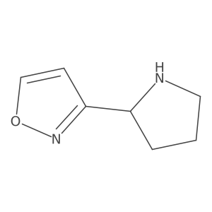 3-[(2S)-pyrrolidin-2-yl]-1,2-oxazole结构式