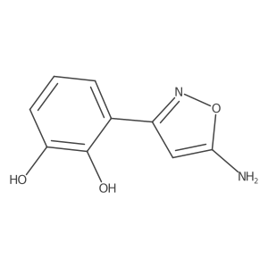 3-(5-Amino-1,2-oxazol-3-yl)benzene-1,2-diol结构式