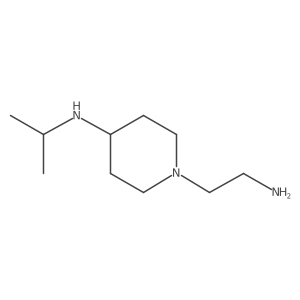 1-(2-aminoethyl)-N-(propan-2-yl)piperidin-4-amine结构式