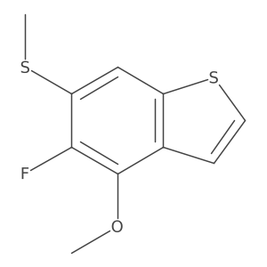 Benzo[b]thiophene, 5-fluoro-4-methoxy-6-(methylthio)-结构式