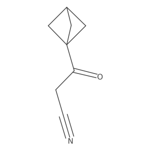 3-{Bicyclo[1.1.1]pentan-1-yl}-3-oxopropanenitrile Structure