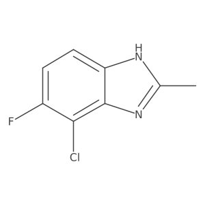 4-Chloro-5-fluoro-2-methyl-1H-benzimidazole Structure