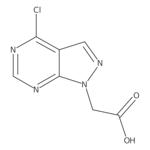 2-{4-chloro-1H-pyrazolo[3,4-d]pyrimidin-1-yl}acetic acid结构式
