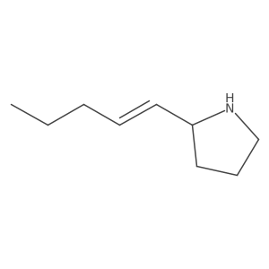 2-(Pent-1-en-1-yl)pyrrolidine结构式