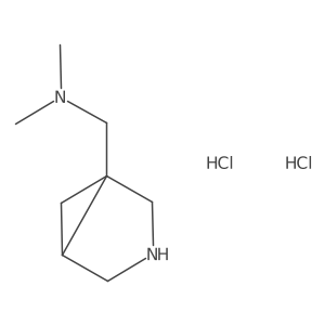 Racemic-1-((1S)-3-azabicyclo[3.1.0]hexan-2-YL)-N,N-dimethylmethanamine 2hcl Structure