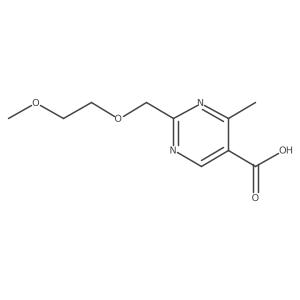2-[(2-Methoxyethoxy)methyl]-4-methylpyrimidine-5-carboxylic acid结构式