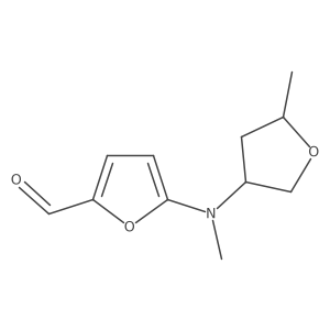 5-[Methyl(5-methyloxolan-3-yl)amino]furan-2-carbaldehyde结构式