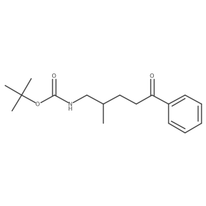 Tert-butyl (2-methyl-5-oxo-5-phenylpentyl)carbamate结构式