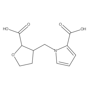 rac-1-{[(2R,3R)-2-carboxyoxolan-3-yl]methyl}-1H-pyrrole-2-carboxylic acid Structure