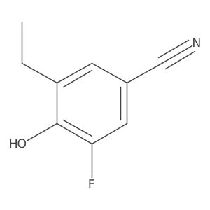 3-Ethyl-5-fluoro-4-hydroxybenzonitrile结构式