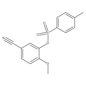 5-Cyano-2-methoxyphenyl 4-methylbenzene-1-sulfonate Structure