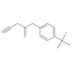 3-Oxo-4-(4-(trifluoromethyl)phenyl)butanenitrile Structure