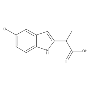 2-(5-chloro-1H-indol-2-yl)propanoic acid Structure