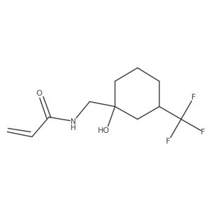 N-{[1-hydroxy-3-(trifluoromethyl)cyclohexyl]methyl}prop-2-enamide Structure