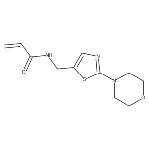 N-{[2-(morpholin-4-yl)-1,3-thiazol-5-yl]methyl}prop-2-enamide结构式