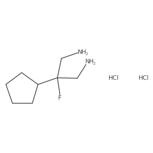 2-Cyclopentyl-2-fluoropropane-1,3-diamine dihydrochloride Structure