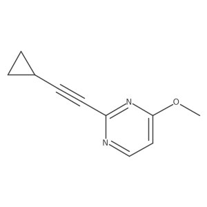 2-(2-Cyclopropylethynyl)-4-methoxypyrimidine Structure