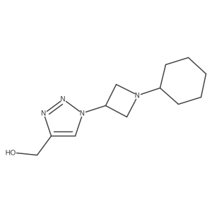 (1-(1-cyclohexylazetidin-3-yl)-1H-1,2,3-triazol-4-yl)methanol Structure