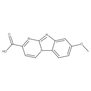 8-Methoxypyrimido[1,2-a]benzimidazole-2-carboxylic acid结构式