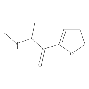 (2S)-1-(4,5-dihydrofuran-2-yl)-2-(methylamino)propan-1-one结构式