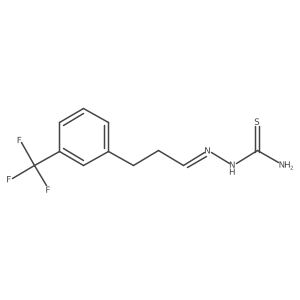 2-[3-[3-(Trifluoromethyl)phenyl]propylidene]hydrazinecarbothioamide Structure