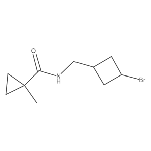 N-[(3-bromocyclobutyl)methyl]-1-methylcyclopropane-1-carboxamide结构式