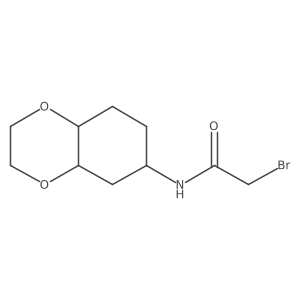 2-bromo-N-(octahydro-1,4-benzodioxin-6-yl)acetamide Structure