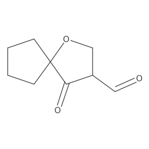 4-Oxo-1-oxaspiro[4.4]nonane-3-carbaldehyde Structure