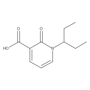 2-Oxo-1-(pentan-3-yl)-1,2-dihydropyridine-3-carboxylic acid Structure
