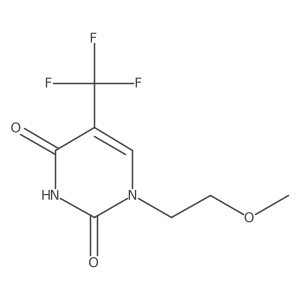 1-(2-Methoxyethyl)-5-(trifluoromethyl)-1,2,3,4-tetrahydropyrimidine-2,4-dione Structure