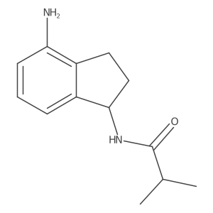N-(4-amino-2,3-dihydro-1H-inden-1-yl)-2-methylpropanamide Structure