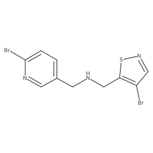 [(4-Bromo-1,2-thiazol-5-yl)methyl][(6-bromopyridin-3-yl)methyl]amine结构式
