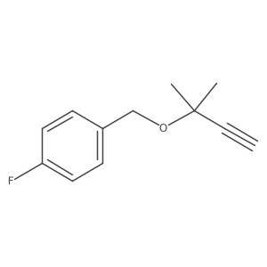 1-Fluoro-4-{[(2-methylbut-3-yn-2-yl)oxy]methyl}benzene结构式