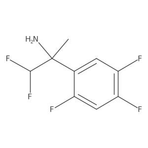 1,1-Difluoro-2-(2,4,5-trifluorophenyl)propan-2-amine Structure