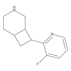 (1S,6R,8S)-8-(3-fluoropyridin-2-yl)-3-azabicyclo[4.2.0]octane结构式