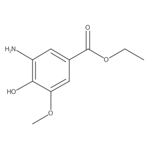 Ethyl 3-amino-4-hydroxy-5-methoxybenzoate结构式