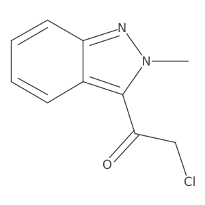 2-chloro-1-(2-methyl-2H-indazol-3-yl)ethan-1-one结构式