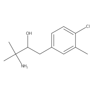 3-Amino-1-(4-chloro-3-methylphenyl)-3-methylbutan-2-ol Structure