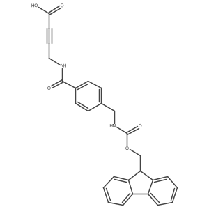 4-({4-[({[(9H-fluoren-9-yl)methoxy]carbonyl}amino)methyl]phenyl}formamido)but-2-ynoic acid Structure