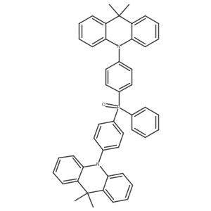 Bis(4-(9,9-dimethylacridin-10(9H)-yl)phenyl)(phenyl)phosphine oxide Structure