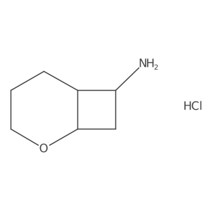 rac-(1R,6S)-2-oxabicyclo[4.2.0]octan-7-amine hydrochloride结构式