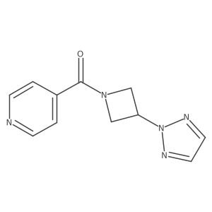 (3-(2H-1,2,3-triazol-2-yl)azetidin-1-yl)(pyridin-4-yl)methanone结构式