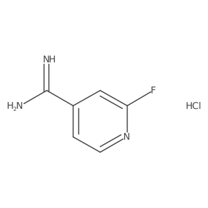 2-Fluoropyridine-4-carboximidamide hydrochloride结构式