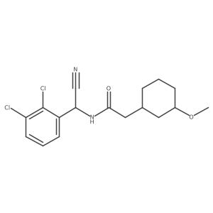N-[cyano(2,3-dichlorophenyl)methyl]-2-(3-methoxycyclohexyl)acetamide Structure