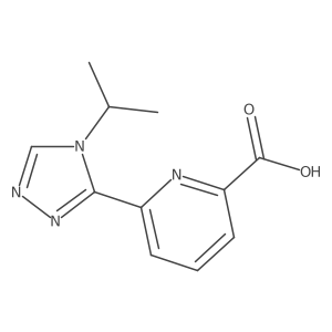 6-(4-isopropyl-4H-1,2,4-triazol-3-yl)picolinic acid Structure
