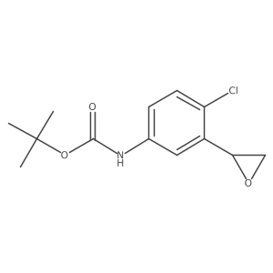 tert-butyl N-{4-chloro-3-[(2R)-oxiran-2-yl]phenyl}carbamate结构式