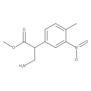 Methyl 3-amino-2-(4-methyl-3-nitrophenyl)propanoate Structure