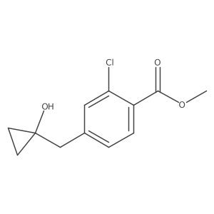 Methyl 2-chloro-4-[(1-hydroxycyclopropyl)methyl]benzoate Structure