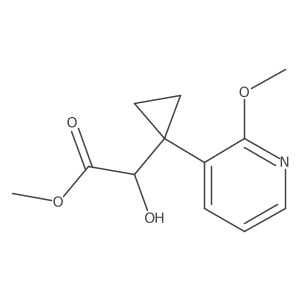 Methyl 2-hydroxy-2-[1-(2-methoxypyridin-3-yl)cyclopropyl]acetate Structure